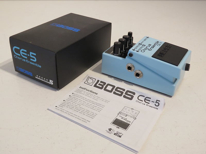 Boss CE-5 Chorus Ensemble Guitar Effects Pedal - Boxed, Manual