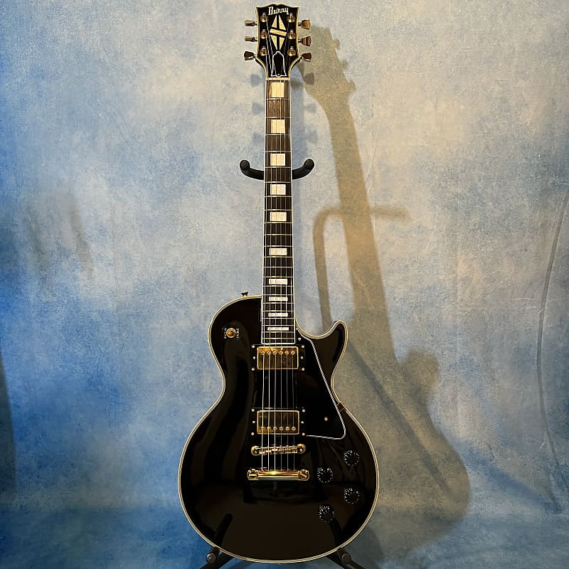 美品 Burny バーニー RLC-60 LesPaul Custom ブラック Burny RLC-60 Les Paul Custom c. 1983 Black | Reverb UK