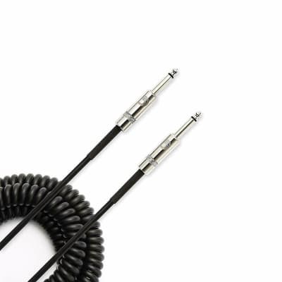 D'Addario PW-CDG-30BK Custom Series Coiled Guitar Cable/Lead, Str-Str 30ft image 5
