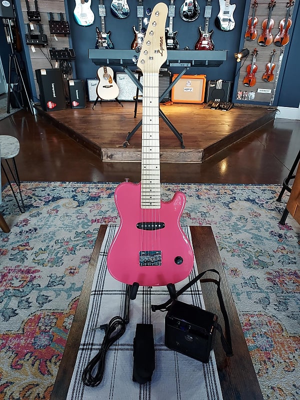 Lyman LT-100JR Junior Guitar Pack Pink image 1
