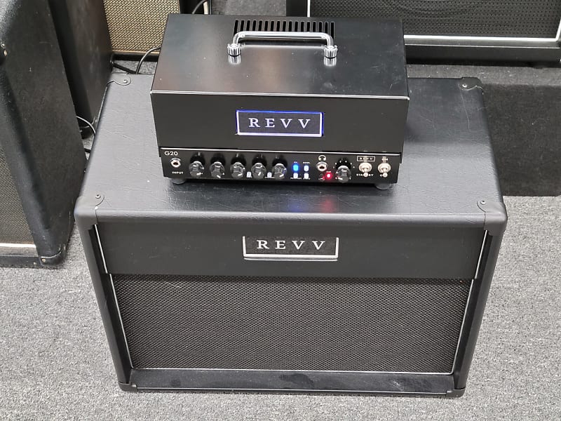 REVV G20 2-Channel 20-Watt Guitar Amp Head with Reactive Load and Virtual Cabinets With Matching 1x12 Cab image 1