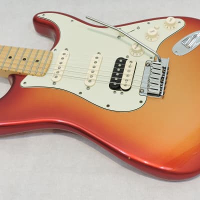 Fender American Deluxe Stratocaster HSS Shawbucker 2015 - Sunset Metallic image 2