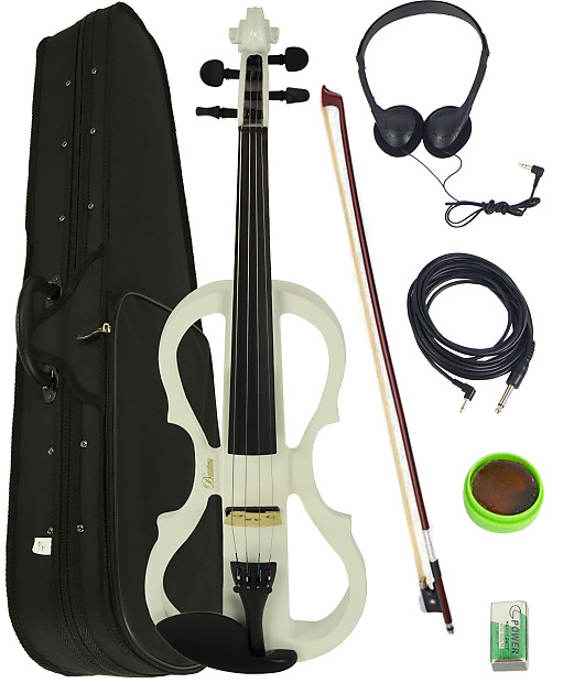 Barcelona EVN-X-44-WH 4/4 Electric Violin image 1