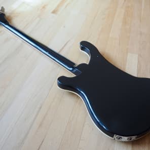 1976 Rickenbacker 4001 Fretless Electric Bass Guitar Jetglo, 100% Original. 4003 Clean, Stock w/ ohc image 12