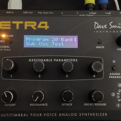 Dave Smith Instruments Tetra Desktop 4-Voice Polyphonic Synthesizer 2009 - 2016 - Black