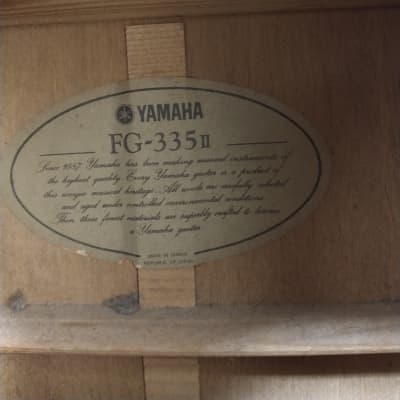 Yamaha  FG-335ii - Natural image 8