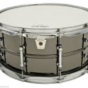 Ludwig LB417T Black Beauty Smooth Shell Tube Lugs Snare Drum 6.5x14"