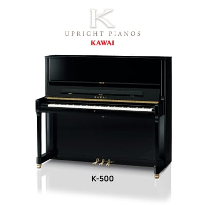 Kawai K500 Upright Piano Sapele Mahogany Polish. 130cm image 2