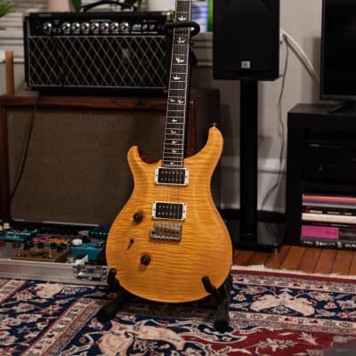 PRS Custom 24 Left Handed - 2015 30th Anniversary - 10 Top - Rare - Honey - Lefty - Great Condition image 2