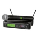 Shure SLX24/BETA58-J3 Wireless Microphone System (J3/572-596 MHz), Includes SLX4 Receiver, SLX2 Handheld Transmitter and Beta 58 Microphone