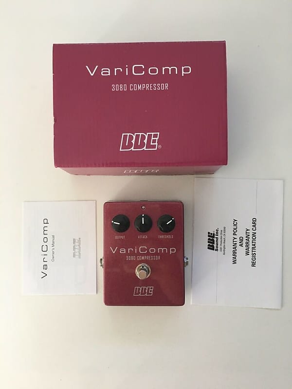 BBE Sound VC-3080 Varicomp Vari Comp Compressor Rare Guitar Effect Pedal + Box image 1