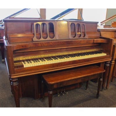Kimball Console Piano | Polished Mahogany image 3