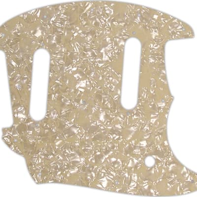 WD Custom Pickguard For Fender 2017-Present Classic Style Mustang #28C Cream Pearl/Cream/Black/Cream