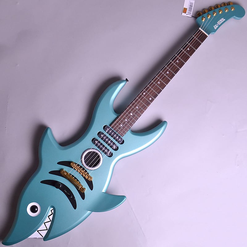 The SK☆BROOK SHARK GUITAR 2016 SOUL KING SHARK GREEN | Reverb