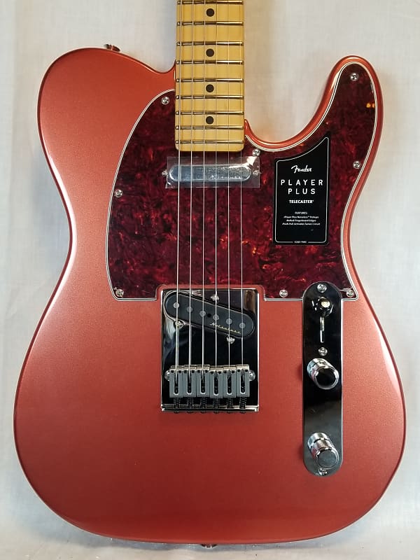 Fender Player Plus Telecaster, Maple Fingerboard, Aged Candy Apple Red W/Deluxe Gig Bag image 1