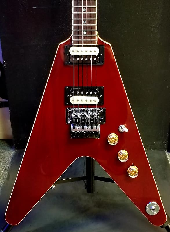Dean V 79 Floyd Rose Trans Cherry w/FREE Pro Setup *FREE