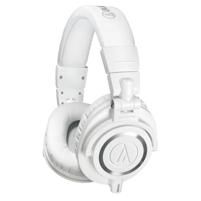 Audio-Technica ATH-M50x Closed-Back Studio Monitor Headphones - White image 1