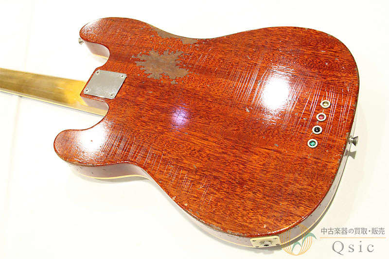 ベース Bruno guitars Telebird Bruno Guitars Telebird Bass Brass Powder Gold - Free