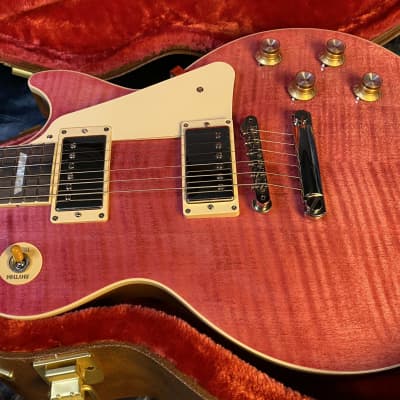 NEW!! 2023 Gibson Les Paul Standard '60s - Translucent Fuchsia - Killer Flame Top - Only 8.9lbs - Authorized Dealer - G02273 - Blem SAVE! image 16