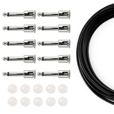 George L's .155 Solderless Pedalboard Effects White & Black Cable Kit (10/10/5) image 2