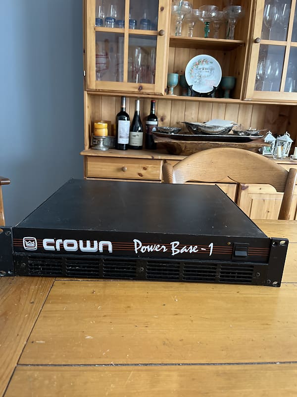 Crown Power Base 1 1990’s Black Reverb