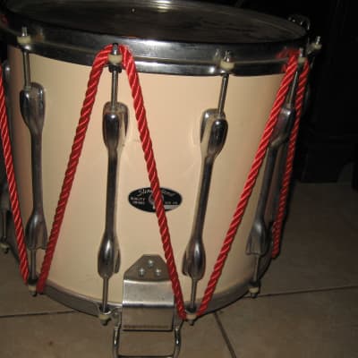 Slingerland Marching Snare Drum 80's~Cream~Very Nice~Off White~Vintage~ image 2