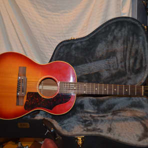 Gibson b25 12string acoustic guitar 1963 cherry sunburst image 7