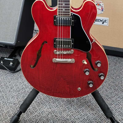 2002 Gibson USA ES-335 DOT, Heritage Cherry Flame Top/Back 