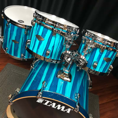Tama drums sets Starclassic Performer MBS42SSKA Sky Blue Aurora 4pc Maple / Birch kit image 3
