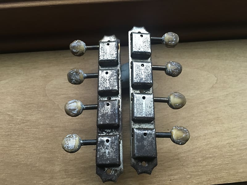 Kluson Mandolin Tuners 4 On A Plate 1950’s Made in USA! Reverb