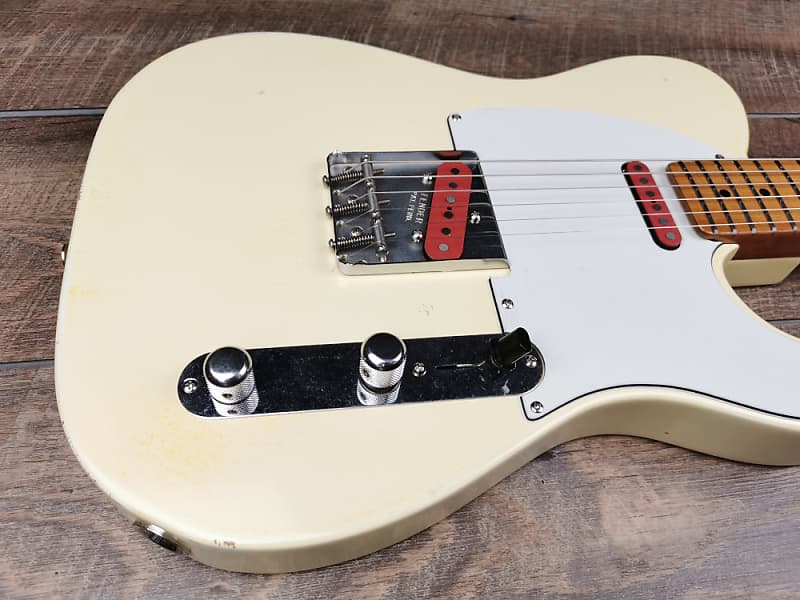 MyDream Partcaster Custom Built - Relic Aged White Tele Hand-wound Tapped Pickups image 1