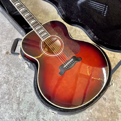 Yamaha CJ-32 Jumbo Acoustic guitar - Flame Sunburst j200 original