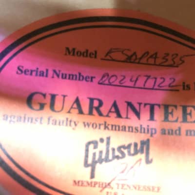Gibson ES 335 Dot Vintage Sunburst 2007 with Case - Pre Owned image 15