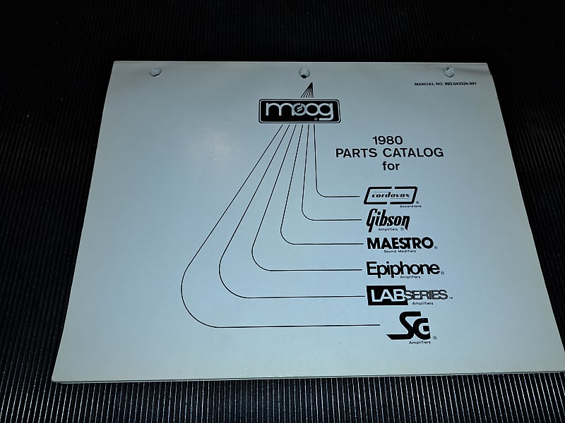 Moog Parts catalogue 1980 Reverb