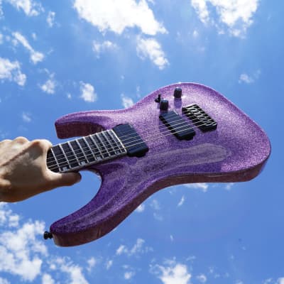 ESP E-II HORIZON NT-7B Hipshot Purple 7-String Electric Guitar w/ Case image 1