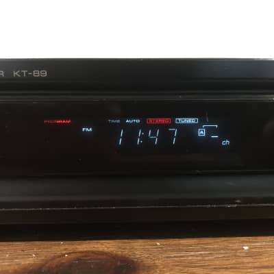 Kenwood KT-89 FM/AM Stereo Tuner Quartz Digital Timer Clock Tested image 3