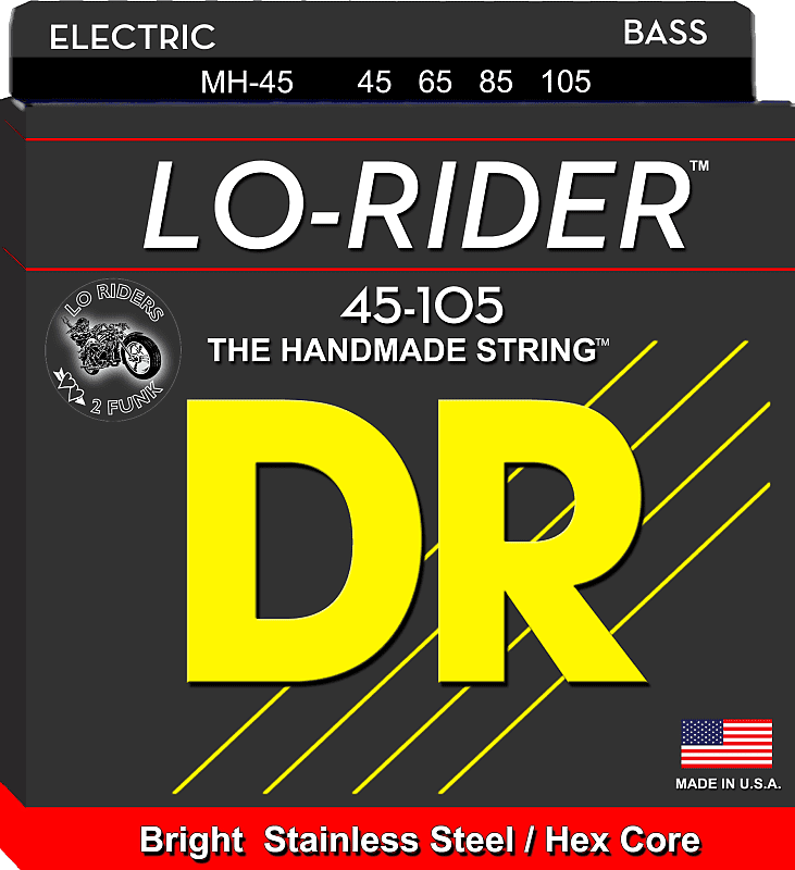 DR Strings MH-45 Lo-Riders Bass Medium 45-105 image 1