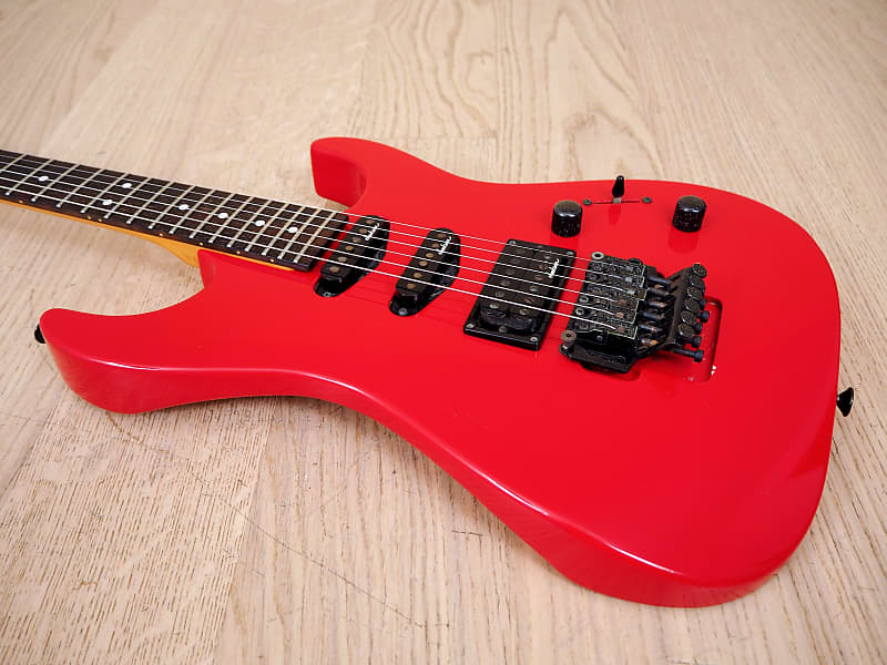 1990 Charvel by Jackson DK-065-SSH Electric Guitar Red Japan Exclusive,  Model 3