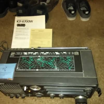 Vintage SONY ICF-6700W Shortwave Radio - Original manual, warranty