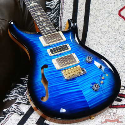 Paul Reed Smith PRS Core Series 10 Top Special Semi-Hollow (Special 22) Sapphire Smokeburst Natural image 8