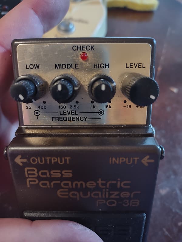 Boss PQ-3B Bass Parametric Equalizer (Silver Label) 1991 - 1995 - Brown