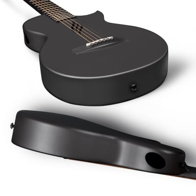 Enya Nova Go Carbon Fiber Acoustic Guitar Black (1/2 Size) image 5