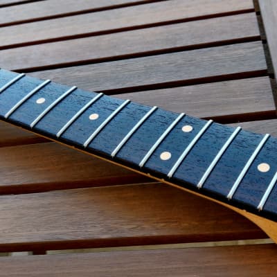 Musikraft Maple/Rosewood Stratocaster Neck Oil Finish 1957 V-Shape, Vintage Compound Radius, SS Frets image 24