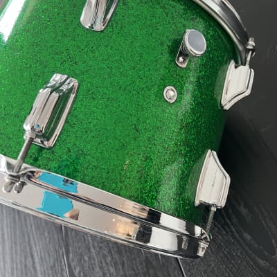Rogers Dayton 13” Holiday Tom Late 60’s - Green Sparkle image 4