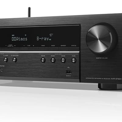 Denon AVR-S760H 7.2 Ch AVR - 75 W/Ch (2021 Model), Advanced 8K Upscaling, Dolby Atmos Height Virtualization, DTS Virtual:X & More, Wireless Streaming, Built-in HEOS, Amazon Alexa Voice Control image 2