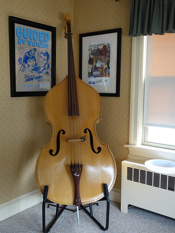 1963 Kay M1B Blonde Upright Bass Reverb