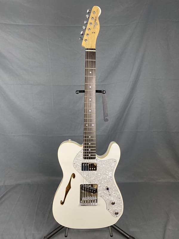 MonoGram Tele Thin Thinline Gorgeous! Mint! MIJ! Rare! 2010’s White