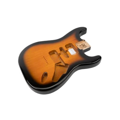 AE Guitars® S-Style Alder Replacement Guitar Body 2 Tone Sunburst image 4