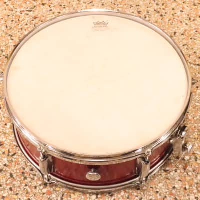 ZIM-GAR 5.5x14" Snare Drum Red Sparkle Vintage 1970's MIJ image 7