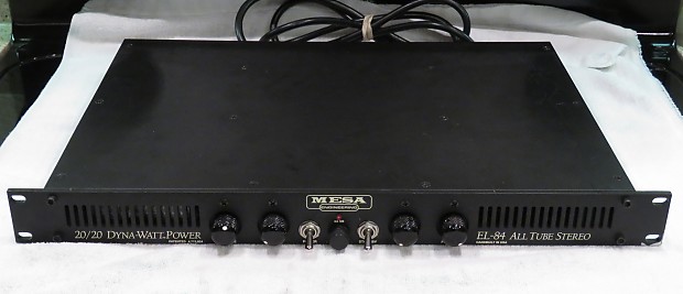 Mesa Boogie 20/20 Dyna-Watt Power 2x20W Stereo Rackmount Tube Power Amp |  Cream City Music